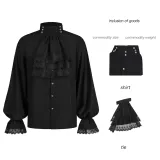Dark Tassel Shirt - Black