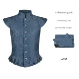26316 Jacquard Vest Style 3 - Blue