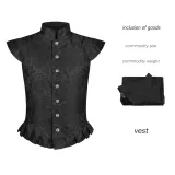26316 Jacquard Vest Style 3 - Black