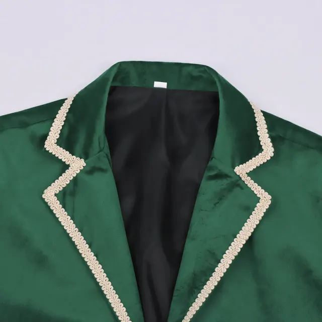 Men's Tudor Prince King Renaissance Cosplay Costume Set detail 8