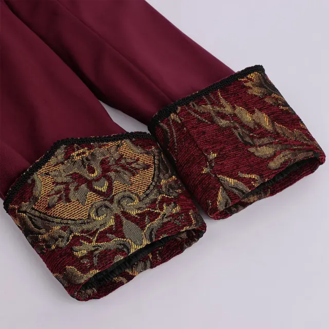 Men's Victorian Steampunk Embroidered Tailcoat Cosplay Costume detail 7