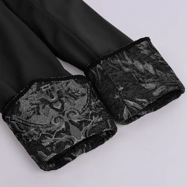 Men's Victorian Steampunk Embroidered Tailcoat Cosplay Costume detail 14