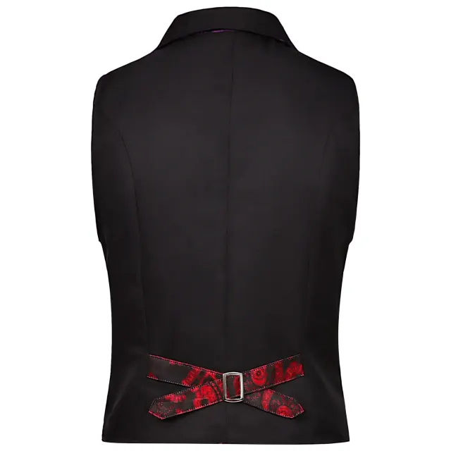 Men's Victorian Steampunk Gothic Renaissance Halloween Vest detail 3