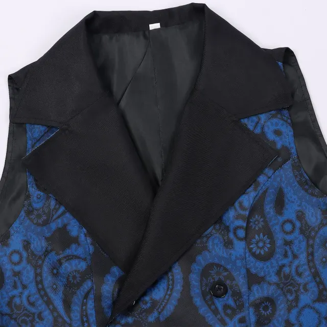 Men's Victorian Steampunk Gothic Renaissance Halloween Vest detail 7