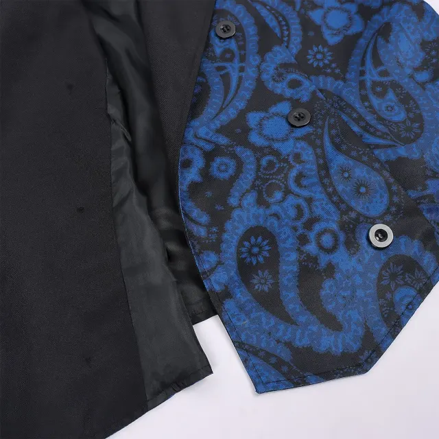 Men's Victorian Steampunk Gothic Renaissance Halloween Vest detail 10