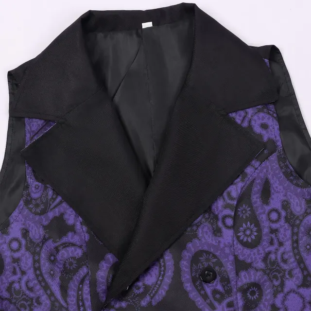 Men's Victorian Steampunk Gothic Renaissance Halloween Vest detail 13