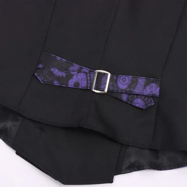 Men's Victorian Steampunk Gothic Renaissance Halloween Vest detail 15