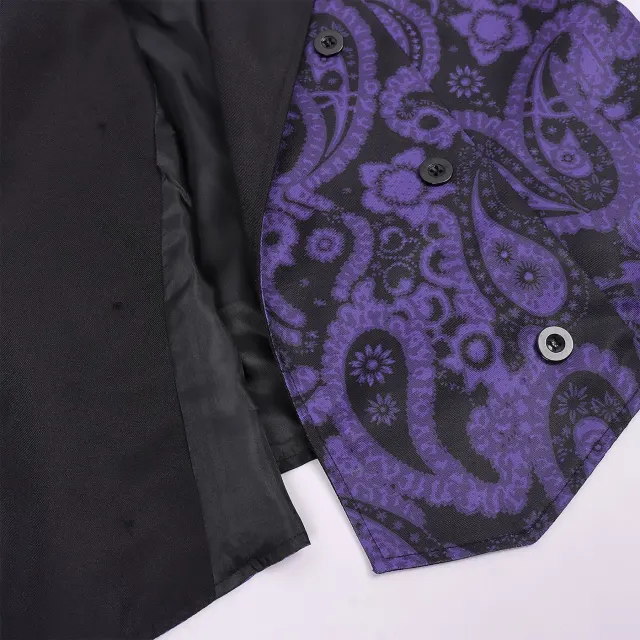 Men's Victorian Steampunk Gothic Renaissance Halloween Vest detail 16