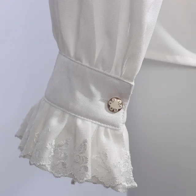 Men's Victorian Steampunk Ruffled Medieval Cosplay Shirt detail 4