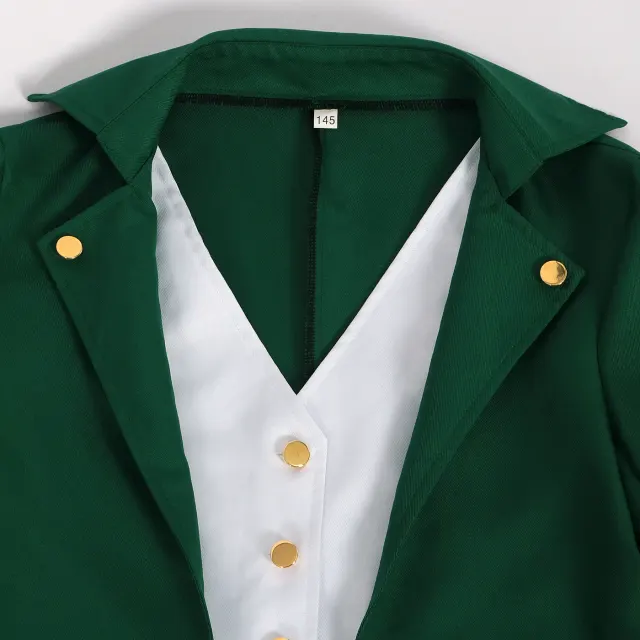Men's Victorian Tailcoat Cosplay Costume Set with Bow Tie detail 5