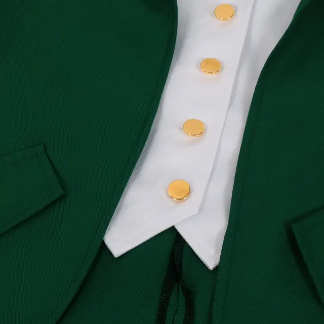 Men's Victorian Tailcoat Cosplay Costume Set with Bow Tie detail 6