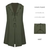 Renaissance Long Tunic Vest - Green