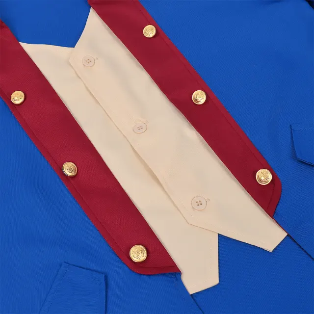 Men's Vintage Washington President Cosplay Costume Set detail 5