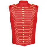 Military Drum Vest - Red/Gold