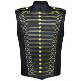 Military Drum Vest - Black/Gold