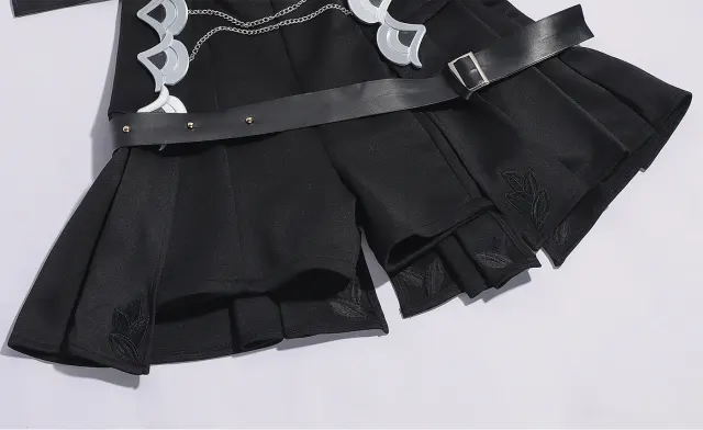 Mintgrünes Esper-Anime-Cosplay-Kostüm für Damen mit Katzen-Schwanz-Rucksack Detail 9