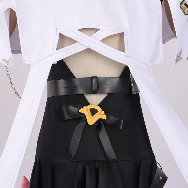 Mintgrünes Esper-Anime-Cosplay-Kostüm für Damen mit Katzen-Schwanz-Rucksack Detail 10