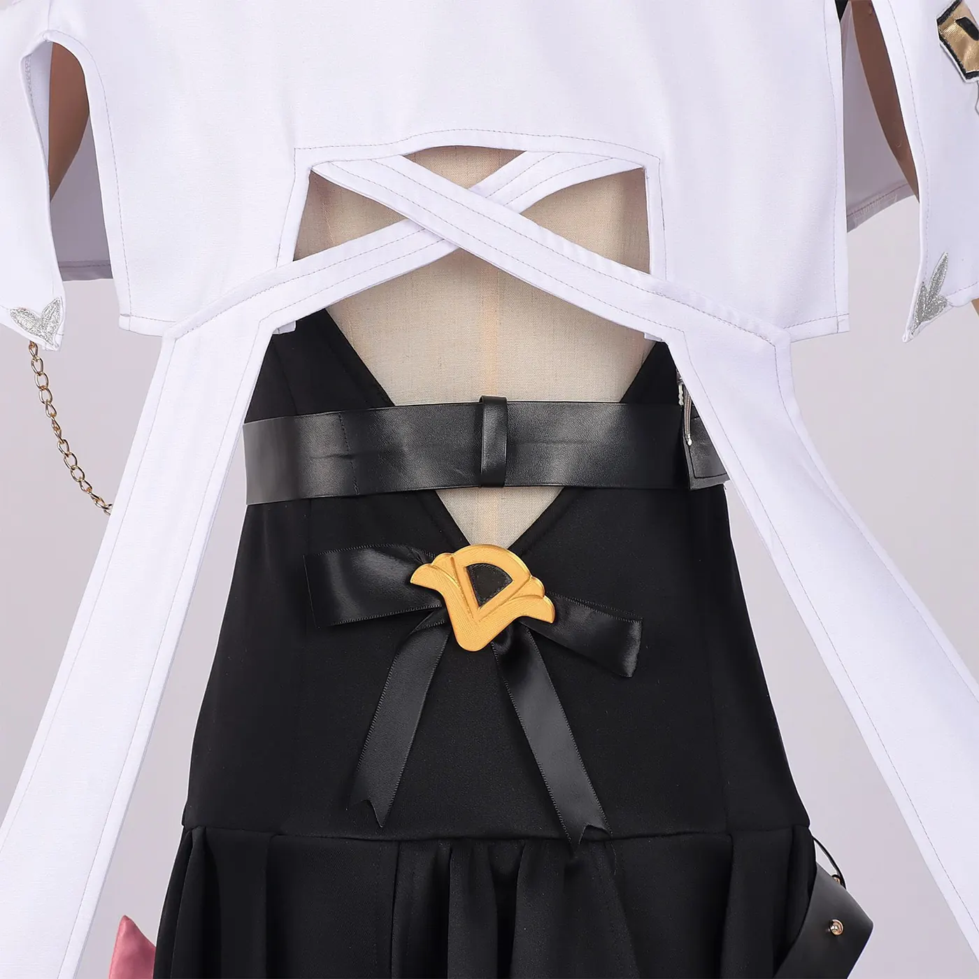Mint Esper Anime Cosplay Costume for Women with Cat Tail Backpack detail 10