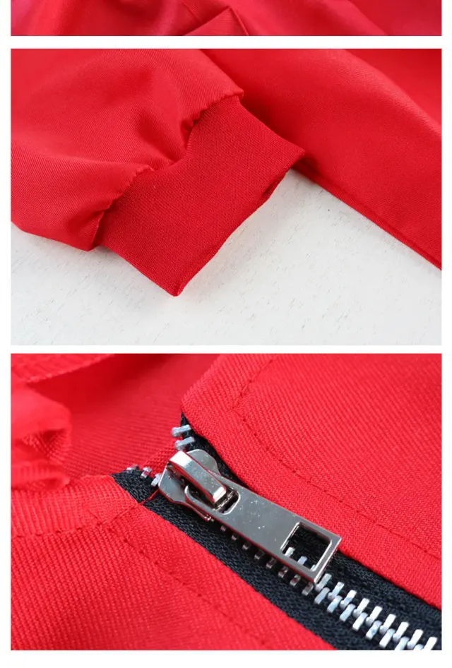 Money Heist Dalí Red Zip Jumpsuit Halloween Cosplay Costume detail 2