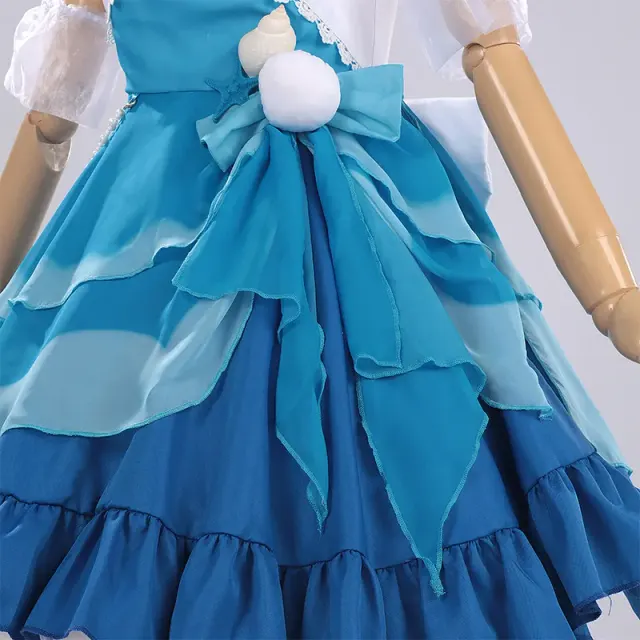 Mute Girl Colorful Summer Anime Cosplay Camisole Costume Set detail 7