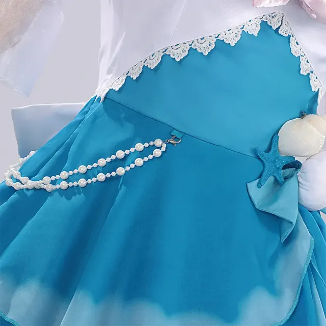 Mute Girl Colorful Summer Anime Cosplay Camisole Costume Set detail 12
