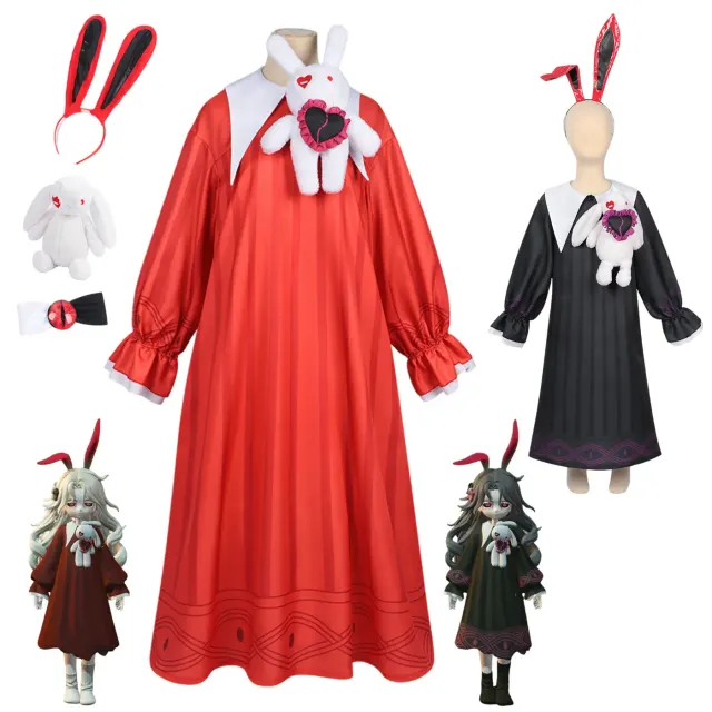 A mute girl transfer student Dorothy cosplay dress in an anime-inspired style, available for adults and kids.