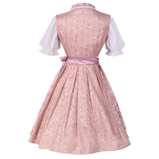 Women's Oktoberfest Bavarian Beer Maid Lace Plus Size Costume detail 2
