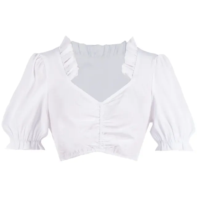 Women's Oktoberfest Bavarian Beer Maid Lace Plus Size Costume detail 7