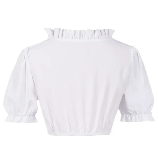 Women's Oktoberfest Bavarian Beer Maid Lace Plus Size Costume detail 8