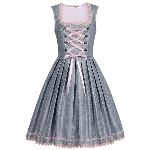 Oktoberfest Bavarian Two-Piece Dress Cosplay Maid Costume detail 1