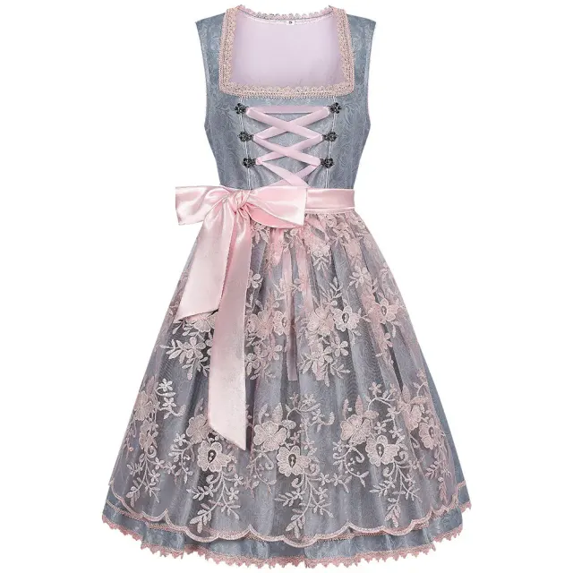 Oktoberfest Bavarian Two-Piece Dress Cosplay Maid Costume detail 2