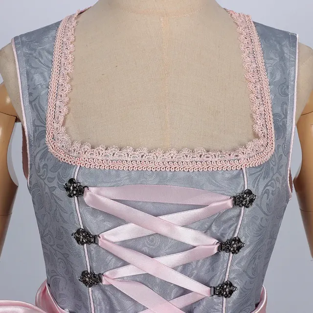 Oktoberfest Bavarian Two-Piece Dress Cosplay Maid Costume detail 4