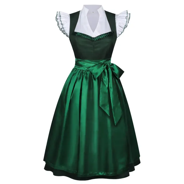 Oktoberfest Bavarian Two-Piece Dress Cosplay Maid Costume detail 24