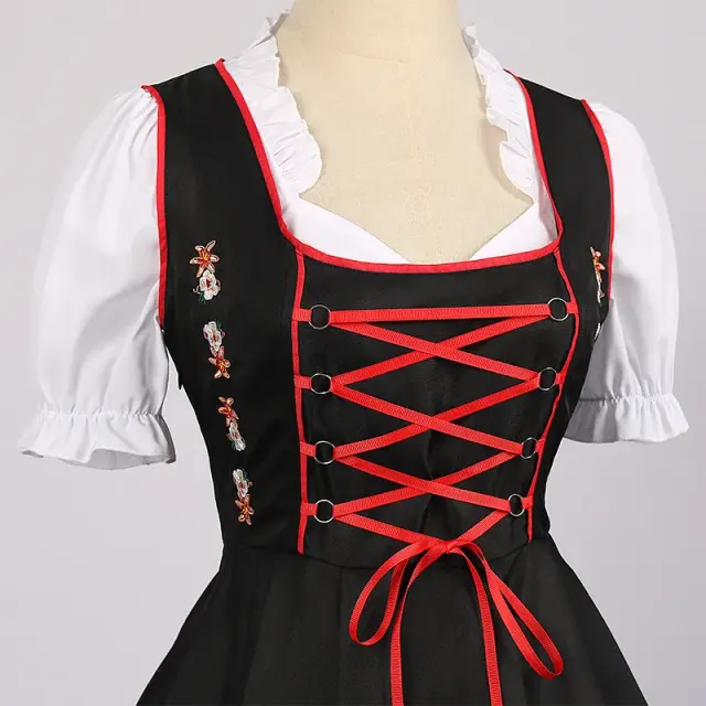Oktoberfest Beer Maid Cosplay Dress for Stage Performance detail 3