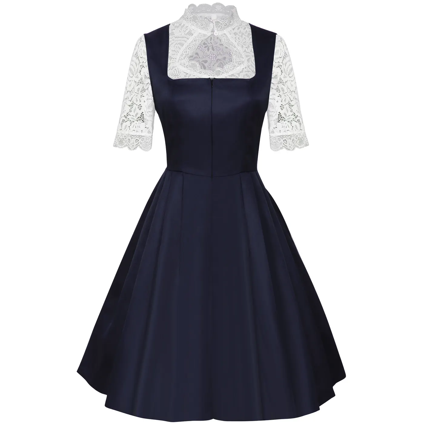 Women's Oktoberfest Maid Dress Lace Apron 3-Piece Cosplay Costume detail 2