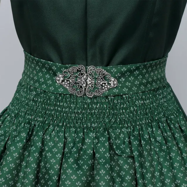 detalle de Disfraz cosplay de tres piezas para mujer con vestido de camarera de Oktoberfest y delantal de encaje 19