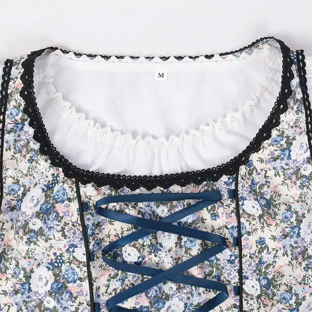 Oktoberfest V-Neck Cosplay Maid Dress for Parties detail 1