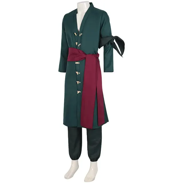 One Piece Zoro Cosplay Costume Set for Men, Top and Pants detail 2