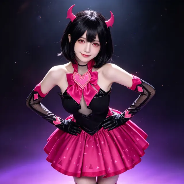 Overwatch D.Va Hana Song Demon Phantom cosplay costume set shown as a sleeveless women's game-character outfit.