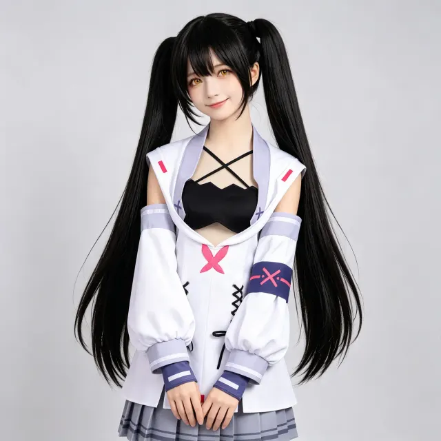 Main product image of the Phigros-style Jiu rhythm game cosplay costume set in the in-stock option.