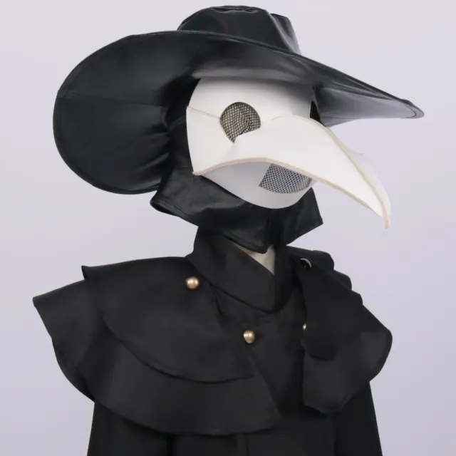 Halloween Plague Doctor Cosplay Costume Steampunk Bird Beak Set detail 13
