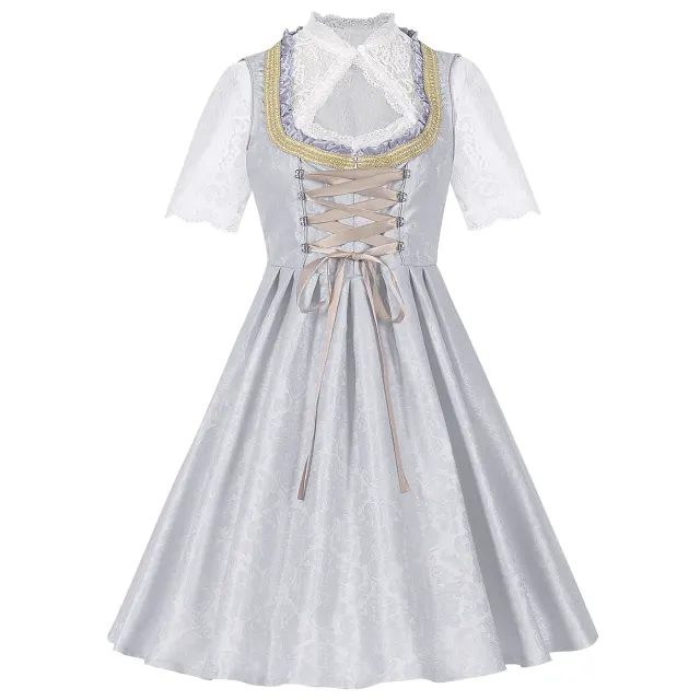 Plus Size Bavarian Oktoberfest Corset Dress for Women detail 12