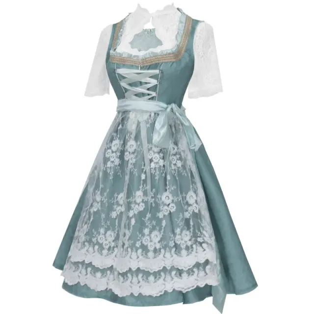 Plus Size Bavarian Oktoberfest Corset Dress for Women detail 23