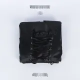 带帽女式连衣裙 - 黑色
