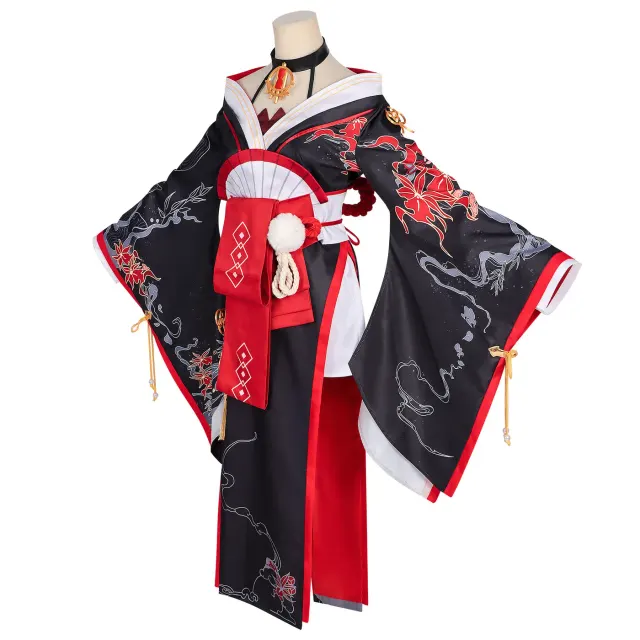 Robe cosplay Xun du jeu anime populaire avec manches extra-longues détail 1