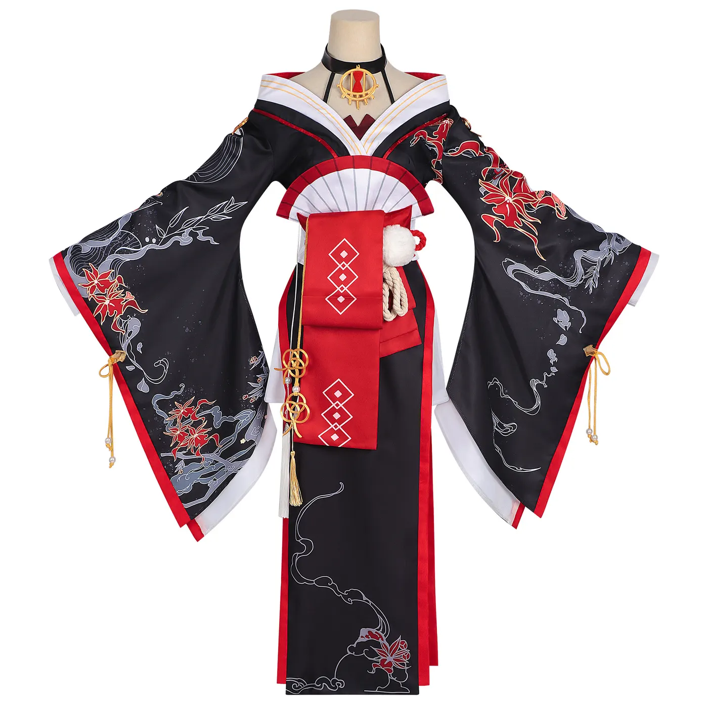 Popular Anime Game Xun Cosplay Dress with Extra-Long Sleeves detail 2