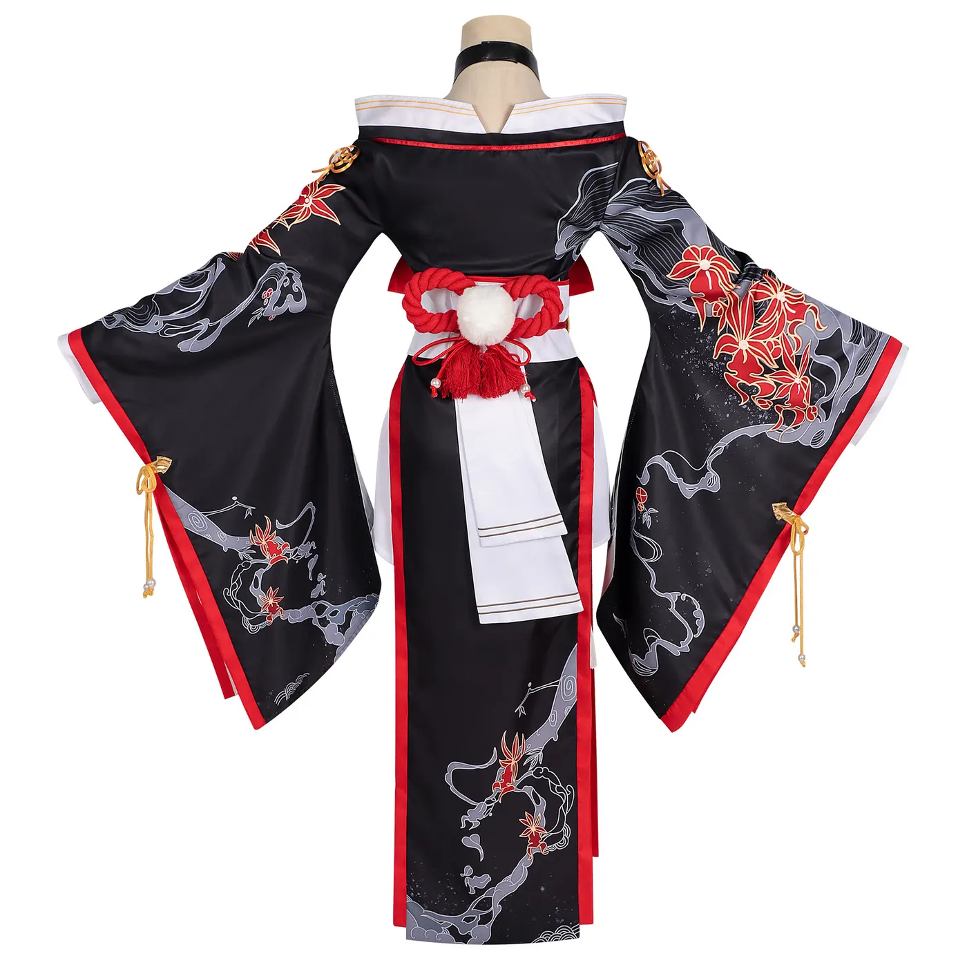 Popular Anime Game Xun Cosplay Dress with Extra-Long Sleeves detail 3