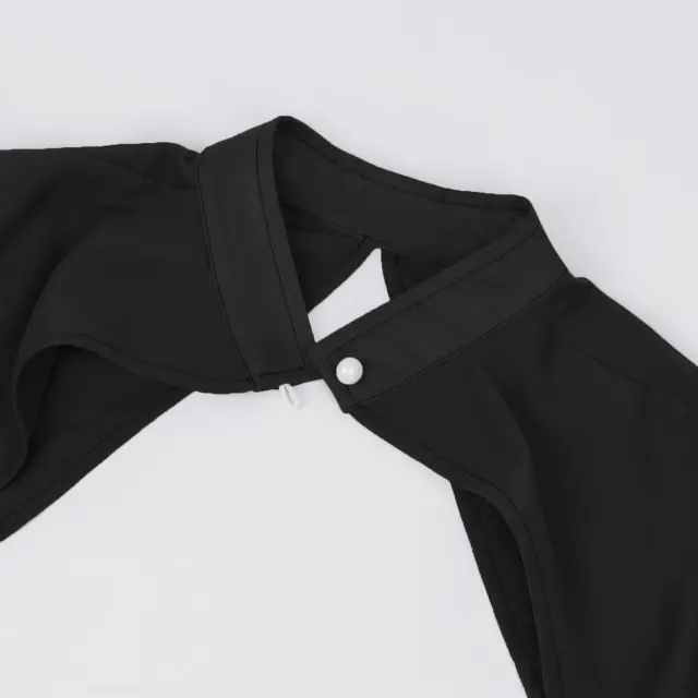 Princess Gothic Long Chiffon Cape for Halloween Cosplay detail 15