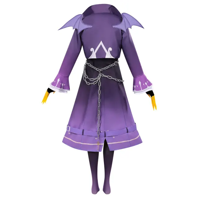 Purple Cat Woman Cosplay Performance Costume for Adults and Kids detail 3