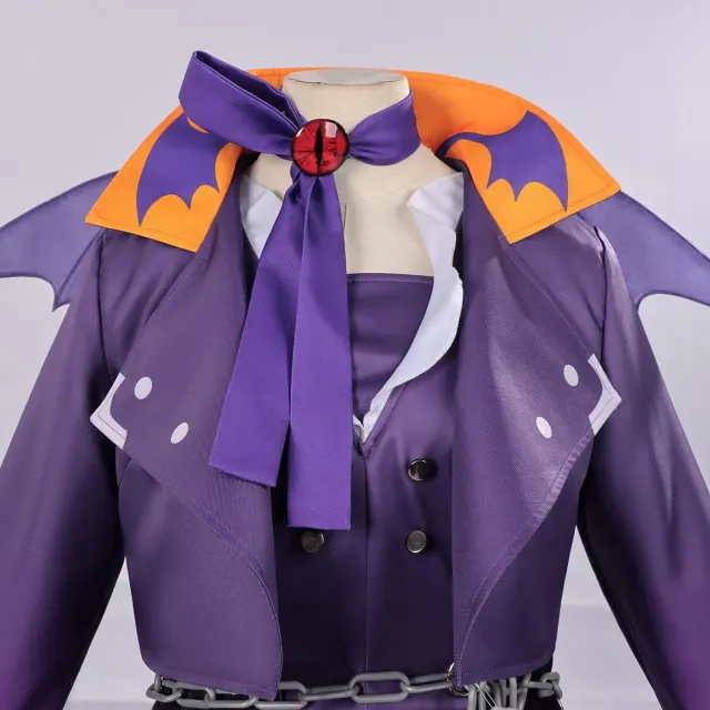 Purple Cat Woman Cosplay Performance Costume for Adults and Kids detail 4